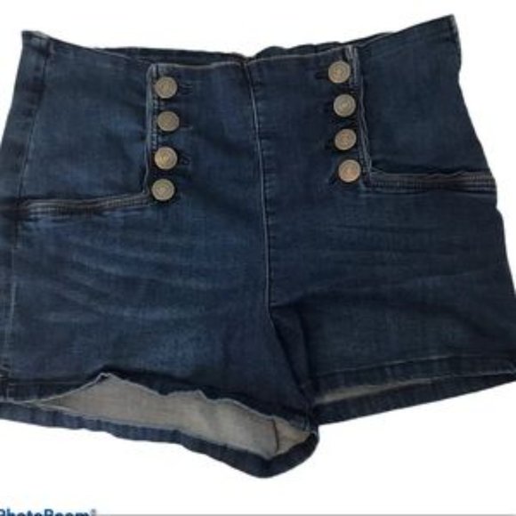 Eighty Two High-Waist Denim Mom Shorts Sz 13 - Picture 8 of 8